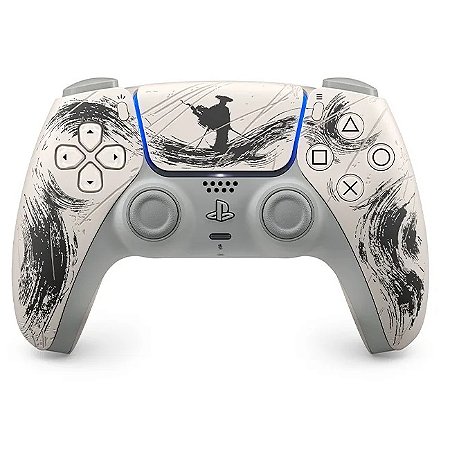 Controle PS5 DualSense, Ghost Of Yotei, Preto, Sony (Novo, Lacrado)