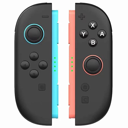 Controle Joy-Con, Neon, Azul e vermelho, Para Nintendo-Switch 2, Original Nintendo, Seminovo
