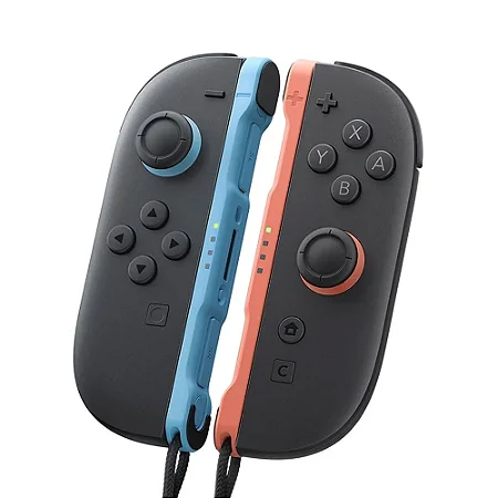Controle Joy-Con, Neon, Azul e vermelho, Para Nintendo-Switch 2, Original Nintendo (Seminovo)