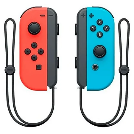 Controle Joy-con L/R, Neon, Para Nintendo Switch, Original Nintendo, Seminovo