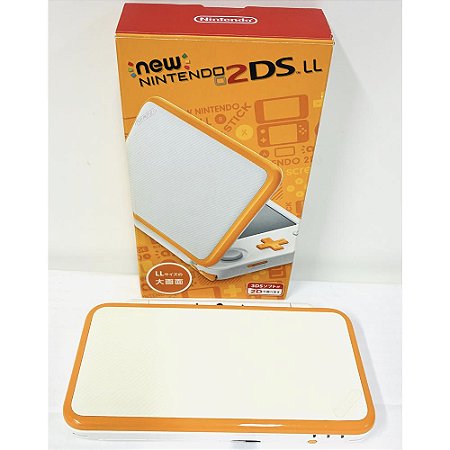 Nintendo New 2DS XL (LL), Orange White, Na Caixa Seriado, Original Nintendo (Usado)