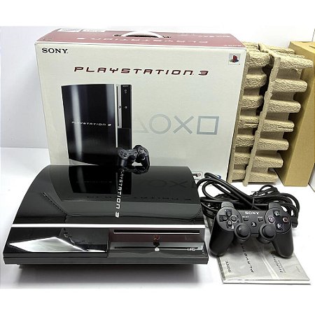 PlayStation 3 Fat, 80GB, Na Caixa Seriado, 1 Controle, Modelo CECHL 00, PS3 (Usado)
