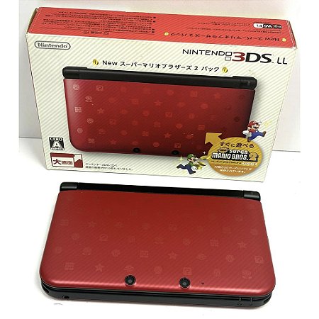 Nintendo 3DS XL (LL), Edição New Super Mario Bros 2, Na Caixa Seriado, Original Nintendo (Usado)