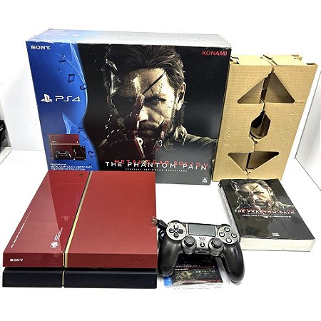 Playstation 4, Edição Metal Gear com Livro, Na Caixa Seriado, Modelo CUH-1200A, PS4 (Seminovo)