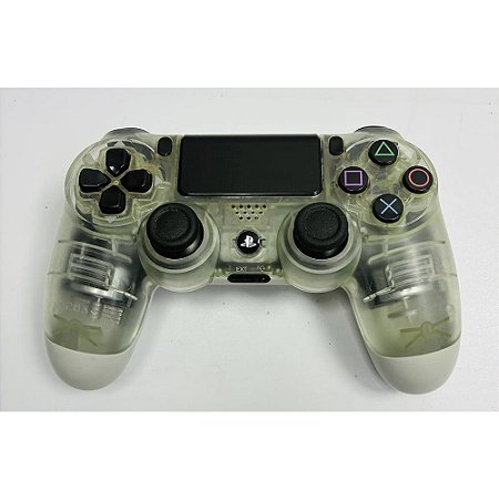 Controle Playstation 4 Crystal (Translúcido), DualShock 4, Original Sony (Usado)