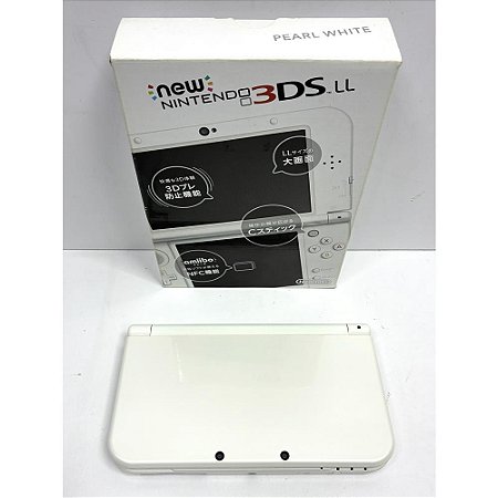 Nintendo New 3DS XL (LL), Pear White, Na Caixa Seriado, Original Nintendo (Usado)