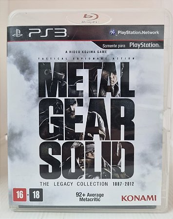 Metal Gear Solid The Legacy Collection - PS3 (Mídia Física) - USADO