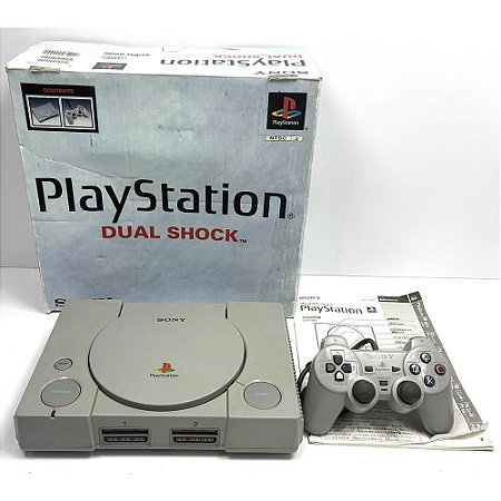 PlayStation 1, Na Caixa Seriado, 1 Controle, Modelo SCPH-9000, PS1, (Usado)