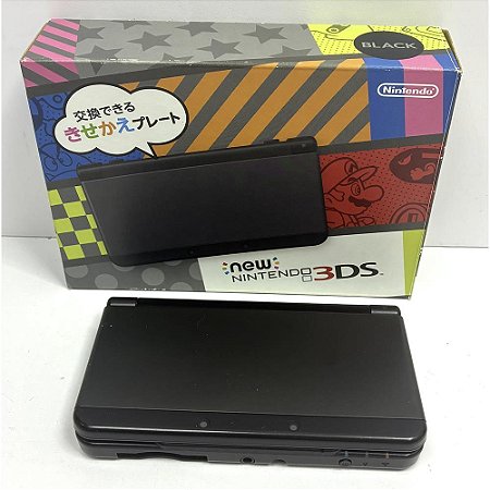 Nintendo New 3DS, Black, Preto, Na Caixa Seriado, Original Nintendo (Usado)
