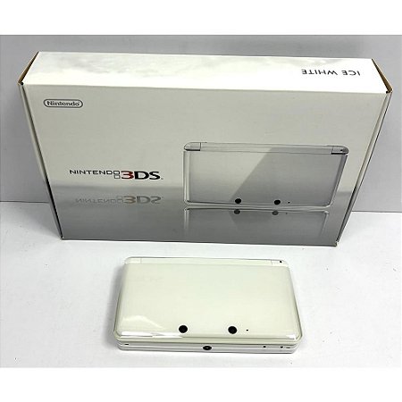 Nintendo 3DS, Ice White, Na Caixa Seriado, Original Nintendo (Usado)