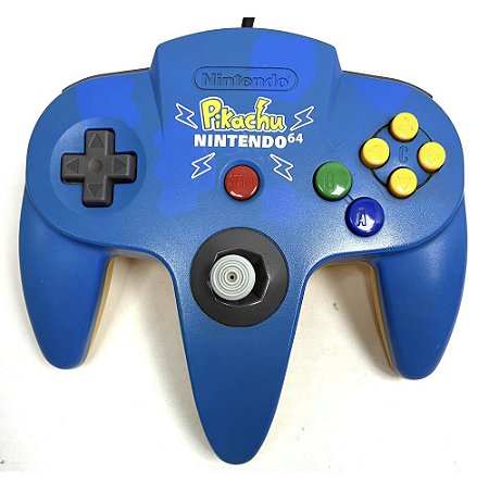 Controle Nintendo 64, Pikachu, Original Nintendo (Usado)