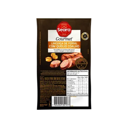 Linguiça de Pernil com Queijo Coalho 500g