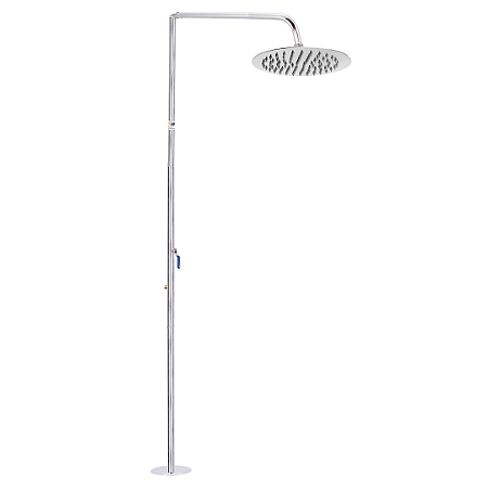 chuveiro inox redondo - inox para áreas externas