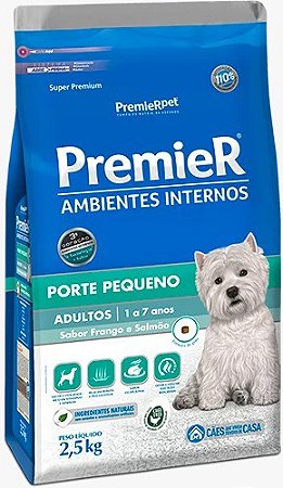 PremieR Ambientes Internos Cães Adultos Sabor Frango & Salmão