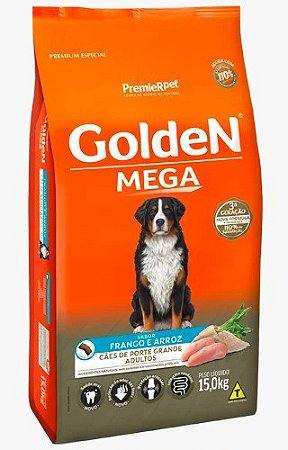 GoldeN Formula Mega Cães Adultos Sabor Frango & Arroz