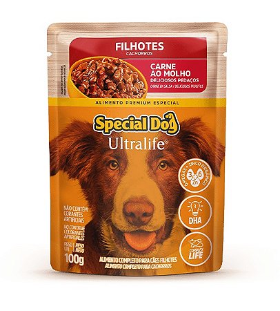 SACHÊ SPECIAL DOG ULTRALIFE FILHOTES SABOR CARNE