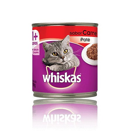 WHISKAS® Lata Patê Sabor Carne 290 g