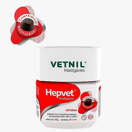 Hepvet® Mastigáveis 30 comprimidos