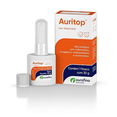 Auritop gel p/ tratamento otológico 30 g