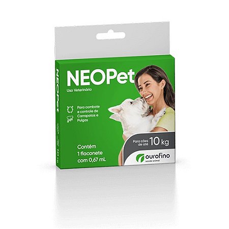 NEOPet ANTIPULGAS E CARRAPATOS POUR - ON CÃES ATÉ 10 KG