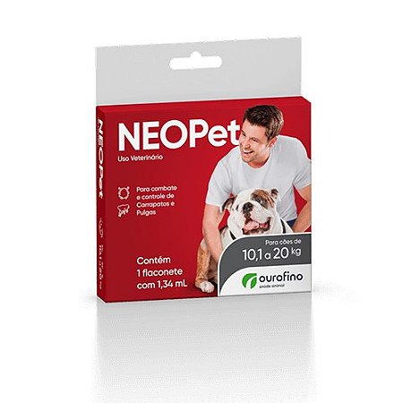 NEOPet ANTIPULGAS E CARRAPATOS POUR - ON CÃES ATÉ 10  a 25 KG
