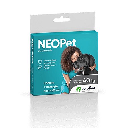 NEOPet ANTIPULGAS E CARRAPATOS POUR - ON CÃES ACIMA 40 KG