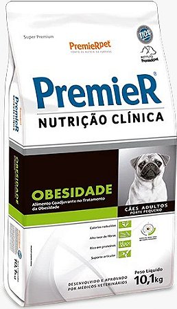PremieR Nutrição Clínica Obesidade Cães Porte Pequeno