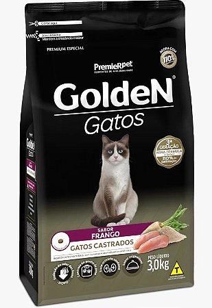 GOLDEN GATOS CASTRADOS FRANGO