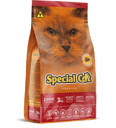 Ração para Gatos Special cat carne