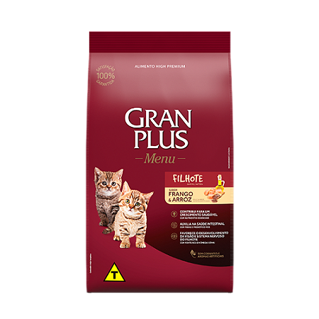 GRAN PLUS GATO MENU FIHOTES SABOR FRANGO E ARROZ