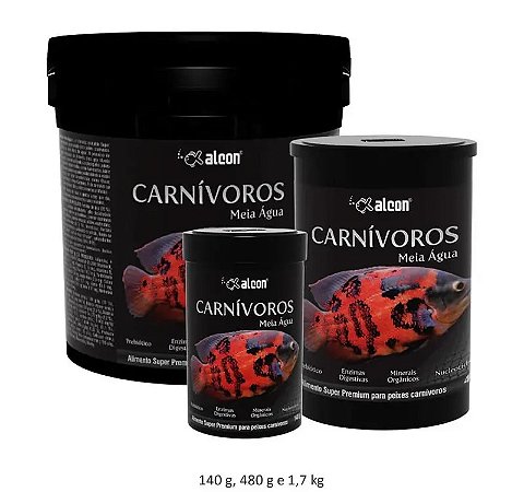 ALCON CARNÍVOROS MEIA ÁGUA