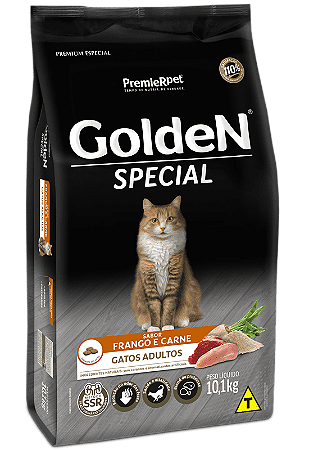 GOLDEN SPECIAL GATOS ADULTOS SABOR FRANGO E CARNE