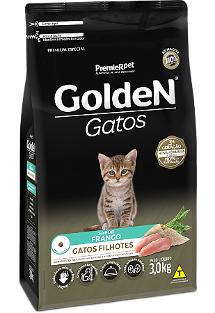 GOLDEN GATOS FILHOTES SABOR FRANGO