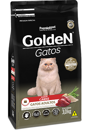 GOLDEN GATOS ADULTOS CARNE