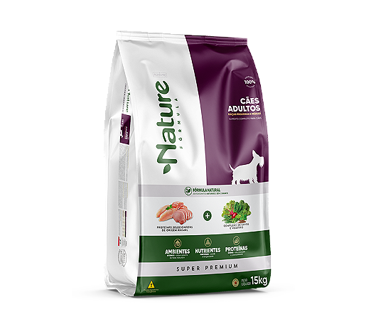 NATURE SUPER PREMIUM CÃES PEQUENOS E MÉDIO SABOR FRANGO