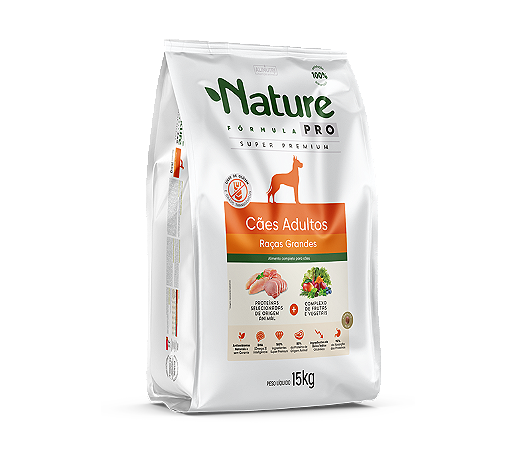NATURE FÓRMULA PRO CÃES ADULTOS RAÇAS GRANDES
