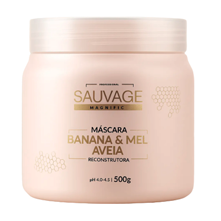Máscara Capilar Banana e Mel Reconstrução 500g