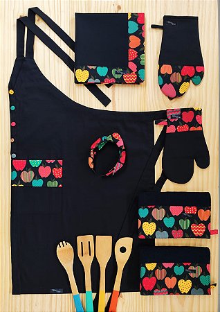 Kit Especial - Preto com Detalhes Coloridos