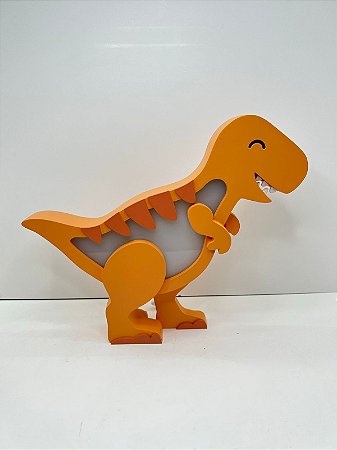 Luminária Dino Rex Laranja
