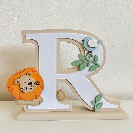 Letra Decorada Safari