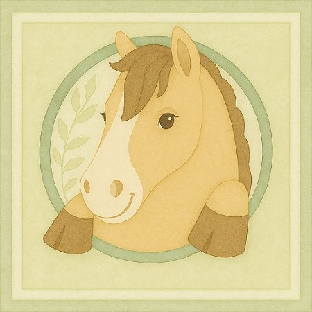 Quadro Cavalinho Canvas Esquerda