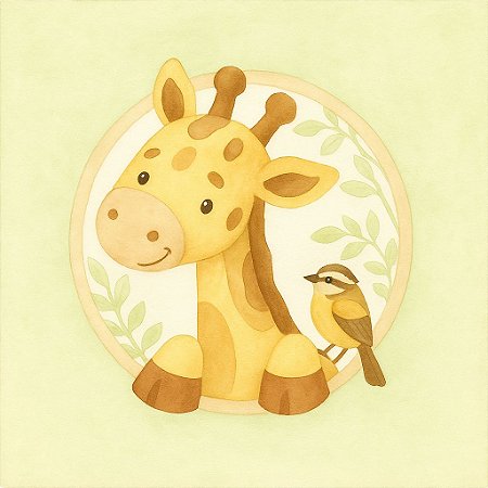 Quadro Girafa Canvas