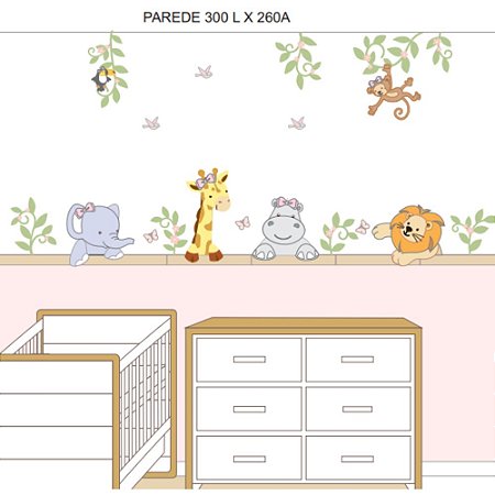 Painel Safari Filhotes Fofos