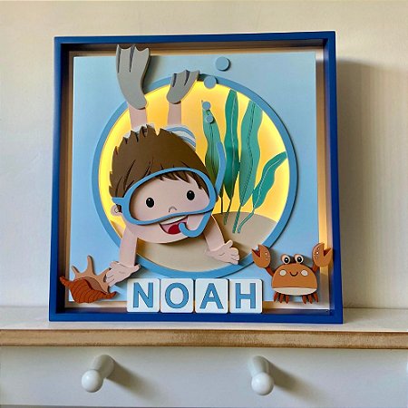 Quadro Charme Mergulhador