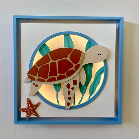Quadro Charme Tartaruga