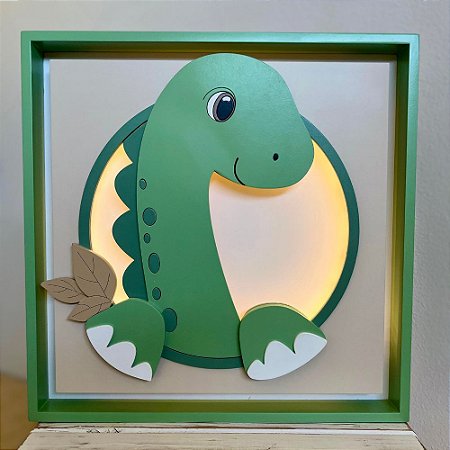 Quadro Charme Dino Pescoçudo