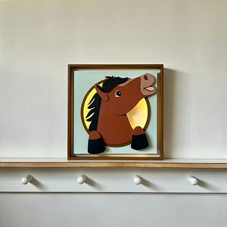 Quadro Charme Cavalo Sorriso