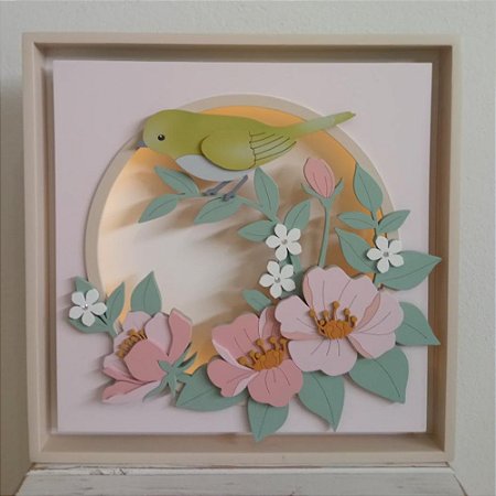 Quadro Charme Passarinho