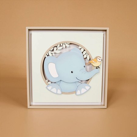 Quadro Charme Elefante