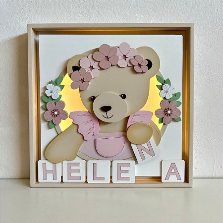 Quadro Charme Ursinha Dadinhos